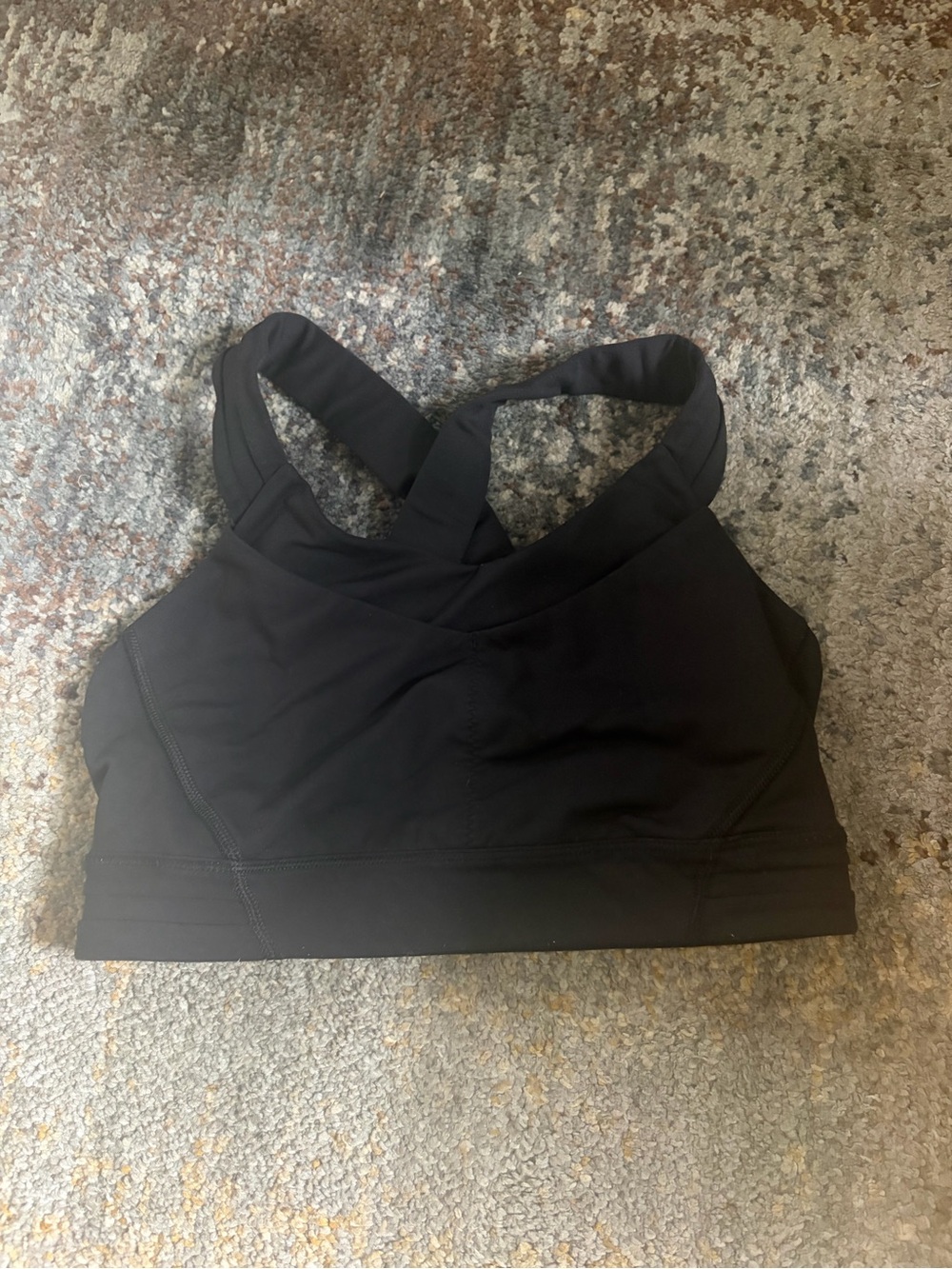 lululemon athletica Black Cross-Back Sports Bra